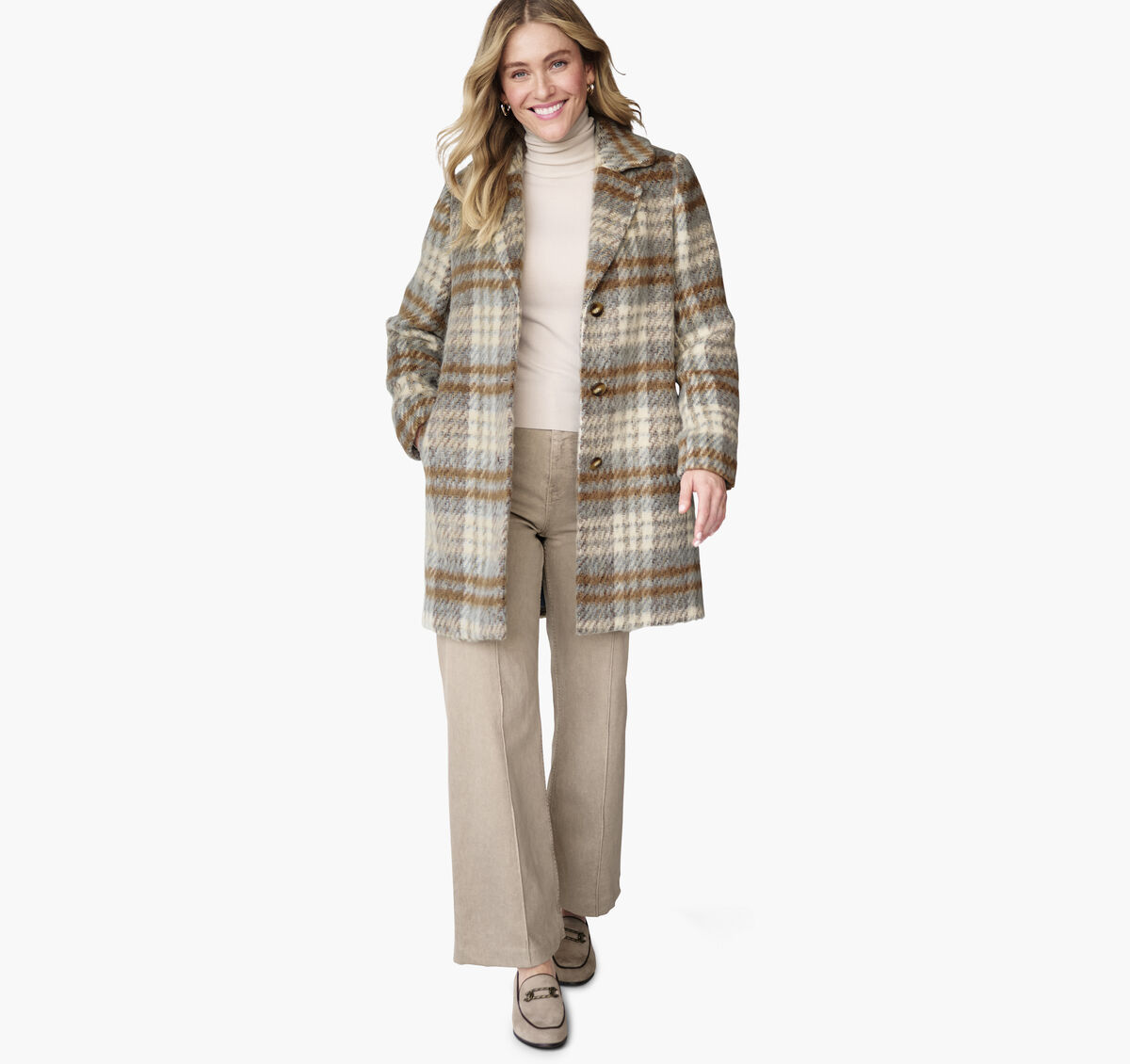 Notched-Collar Coat image number null