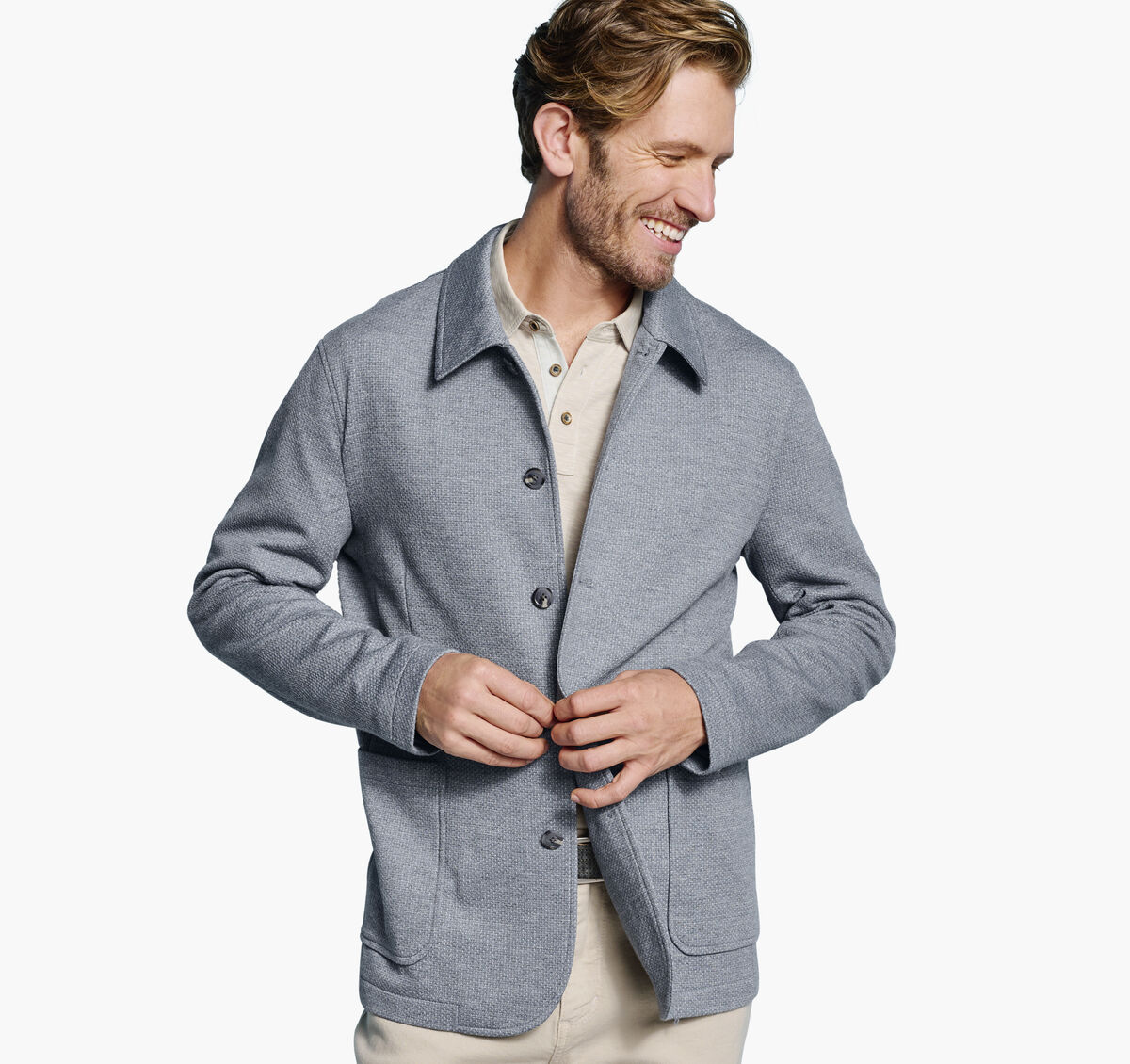 XC Flex&reg; Knit Full-Button Blazer image number null