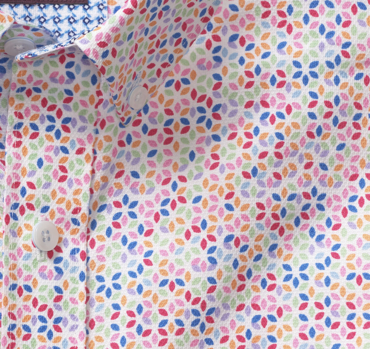 Textured Cotton Short-Sleeve Shirt image number null