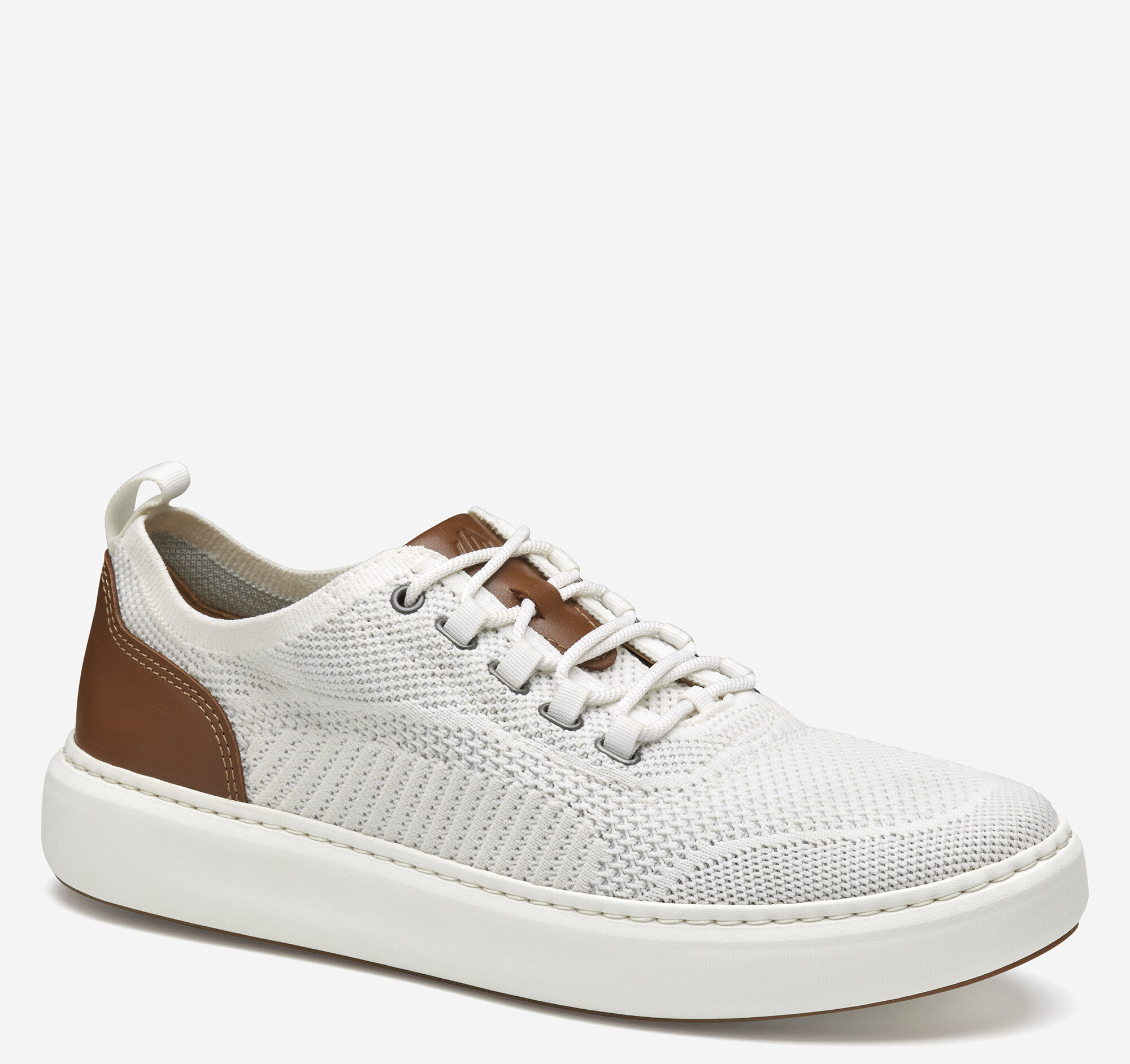 (取寄) ジョンストン&マーフィー メンズ アンダース ニット U-スロート Johnston & Murphy men Anders Knit U-Throat Taupe Men's Anders Knit U-Throat in White Knit | Johnston & Murphy