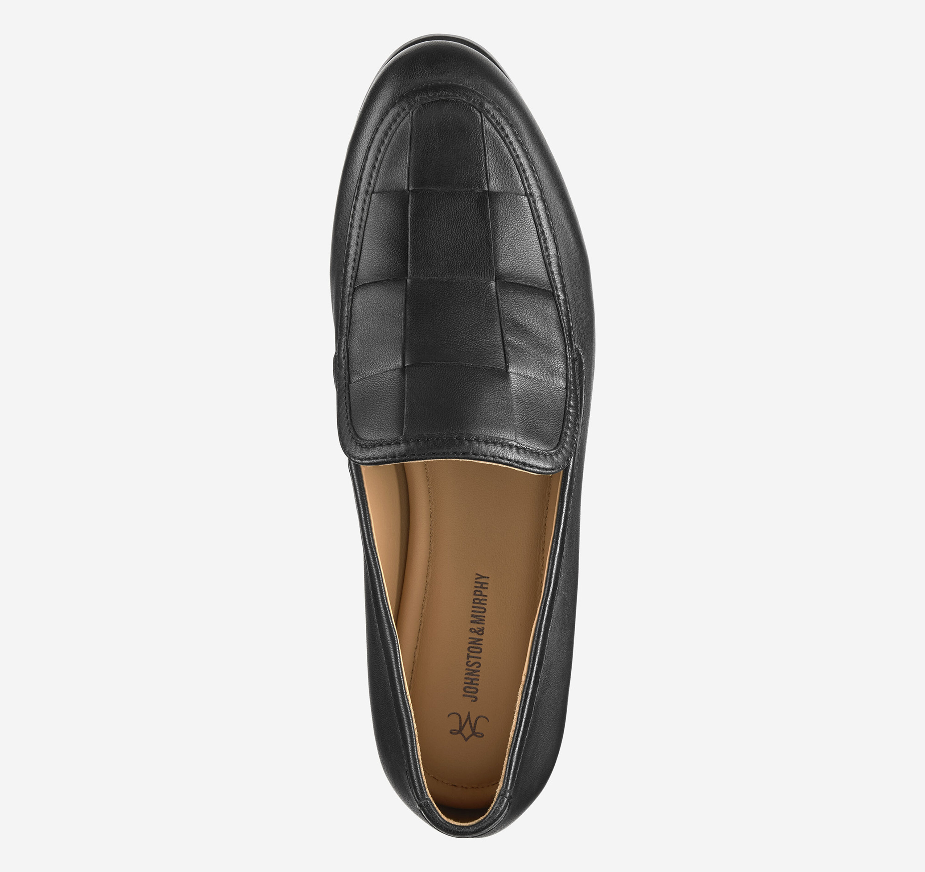 Johnston & Murphy Basket Weave Loafers sz 11 Johnston & Murphy Brown Leather Basket Weave Tassel Loafers  main image 2