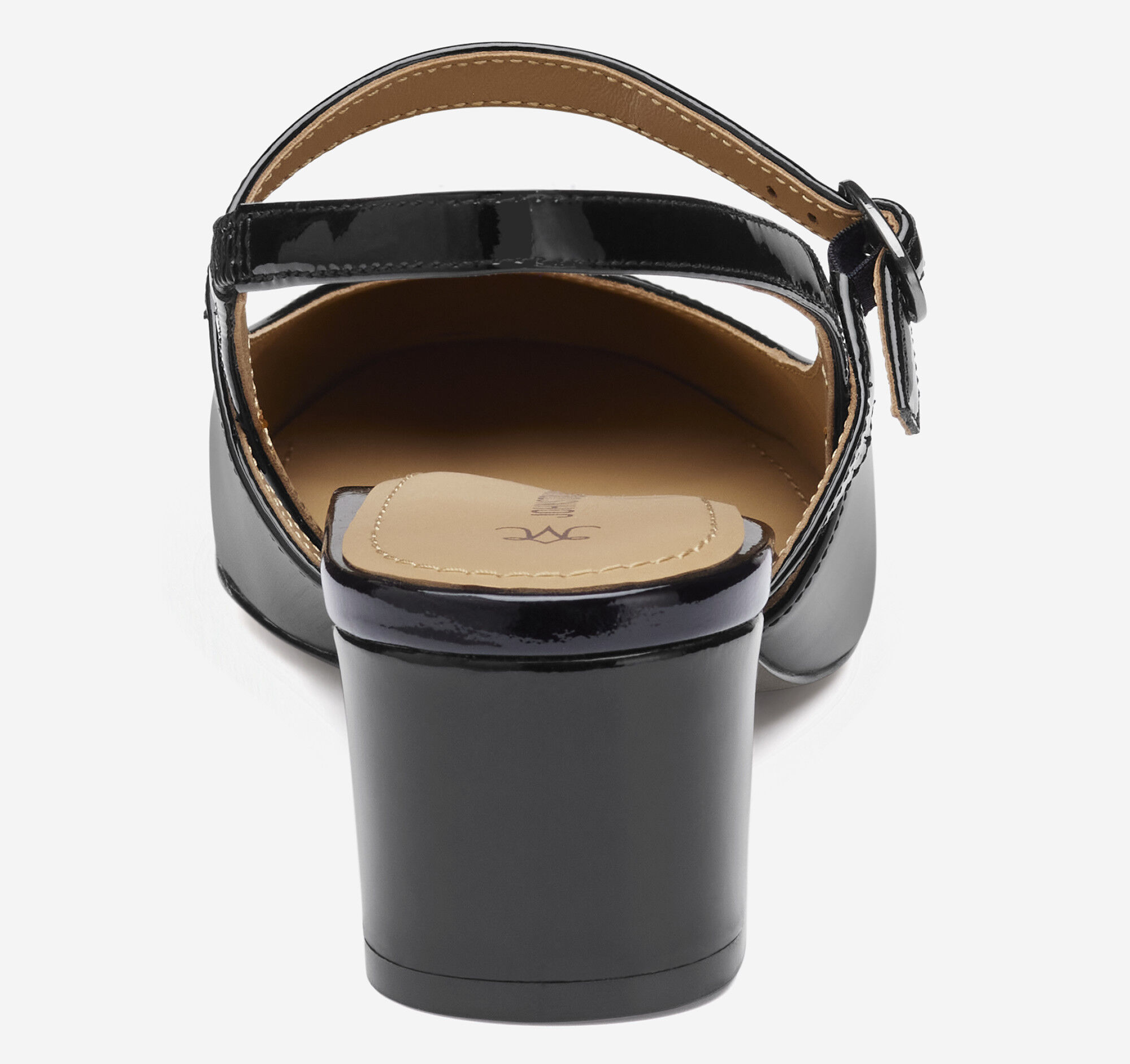 Women's Sienna Mary Jane Slingback in Black Patent Leather