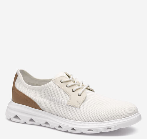 Jenkins Plain Toe - White Leather/Knit