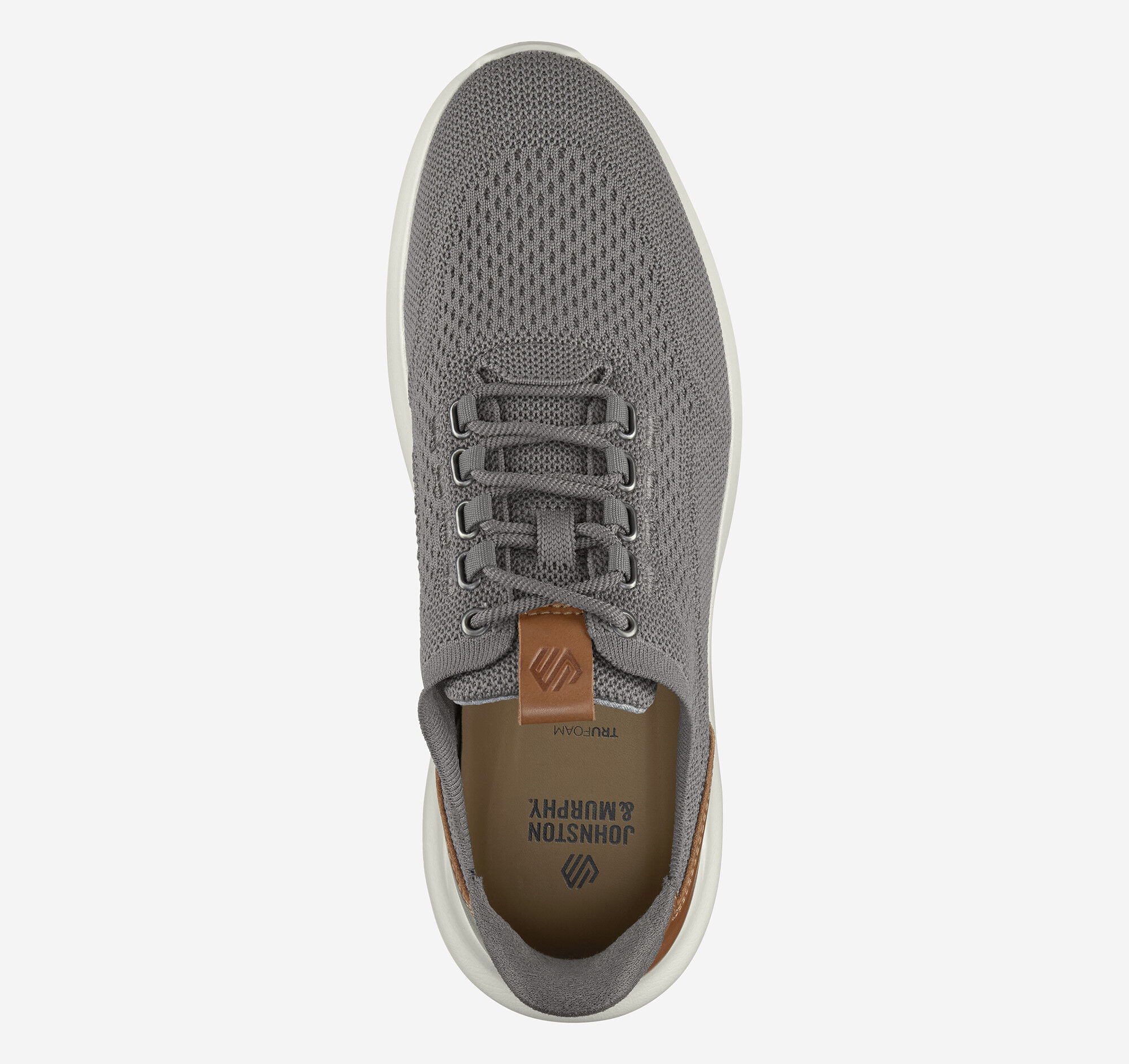 Men's Amherst 2.0 Knit Plain Toe in Gray Knit | Johnston & Murphy