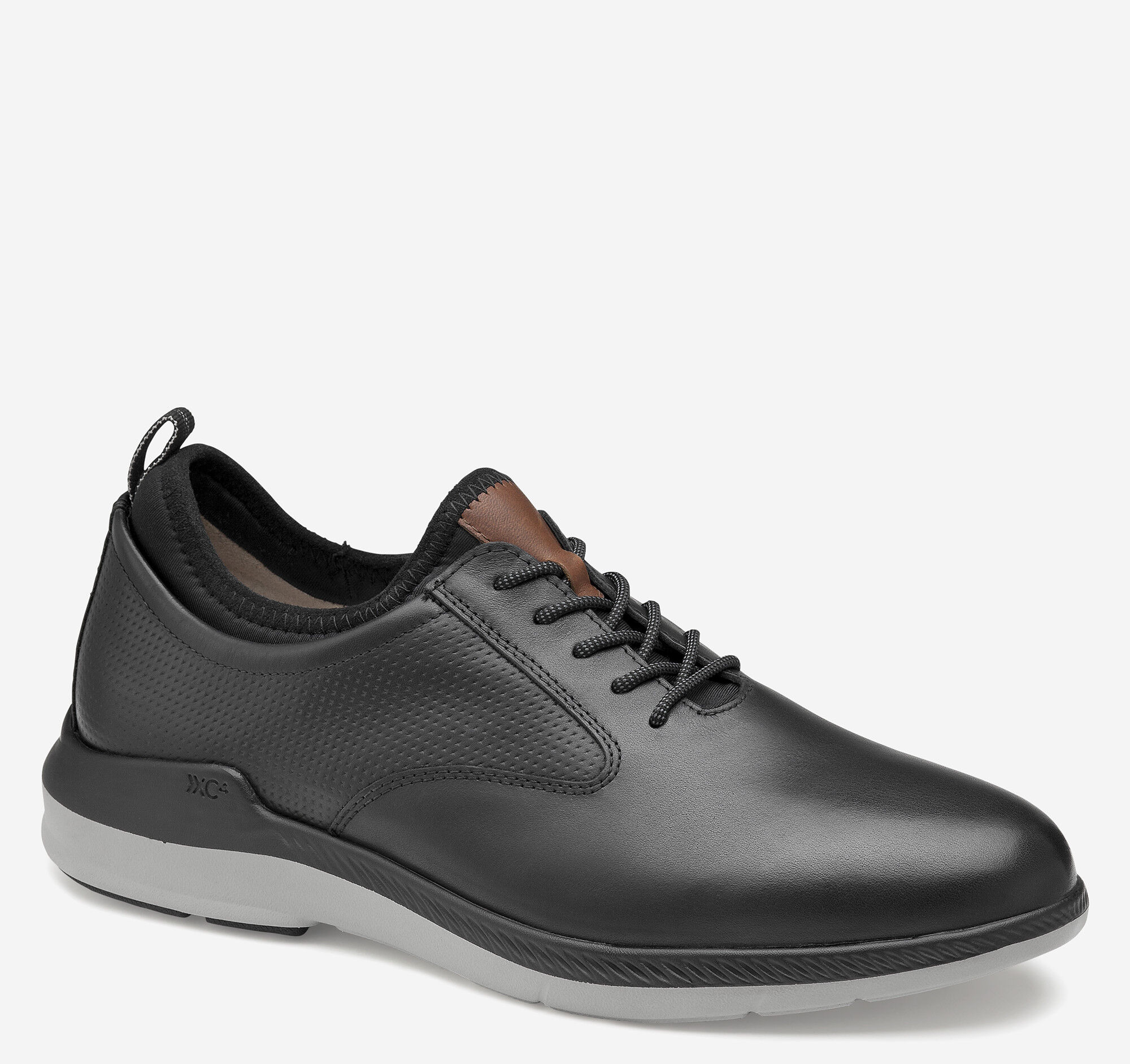 Johnston \u0026 Murphy Men's XC4 Lancer Plain Toe, Black Full Grain Size: 12 M