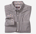 Long-Sleeve Twill Checked Shirt image number null