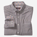 Long-Sleeve Twill Checked Shirt image number null