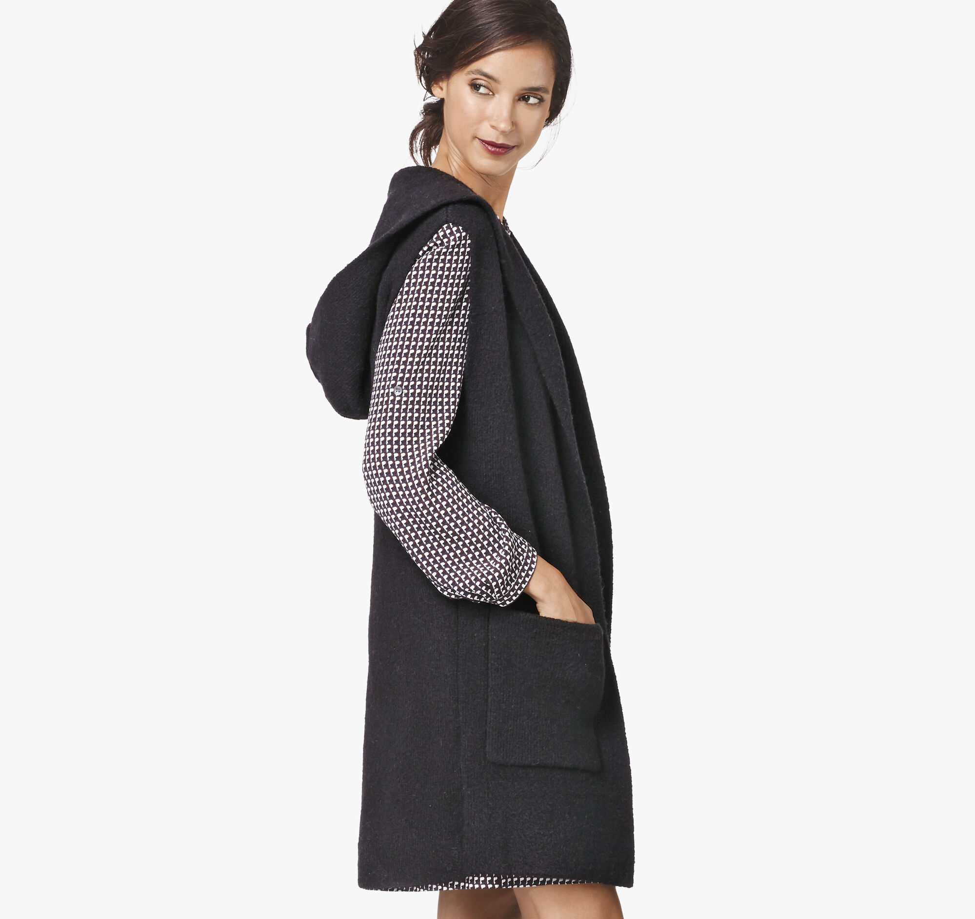 Hooded Sweater Vest Johnston & Murphy