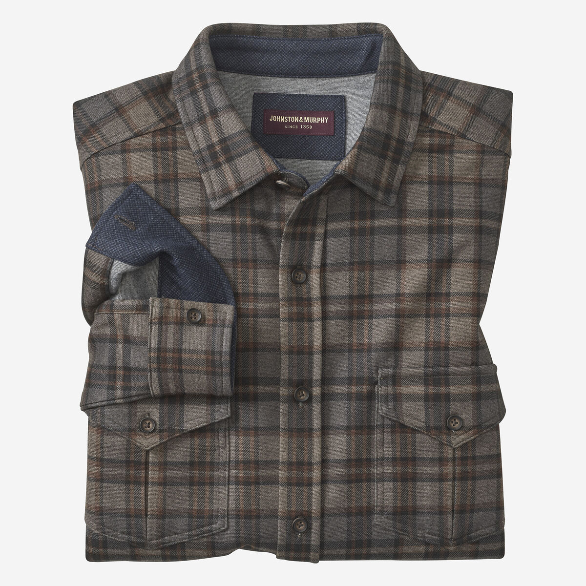 Button-Front Knit Shirt image number null