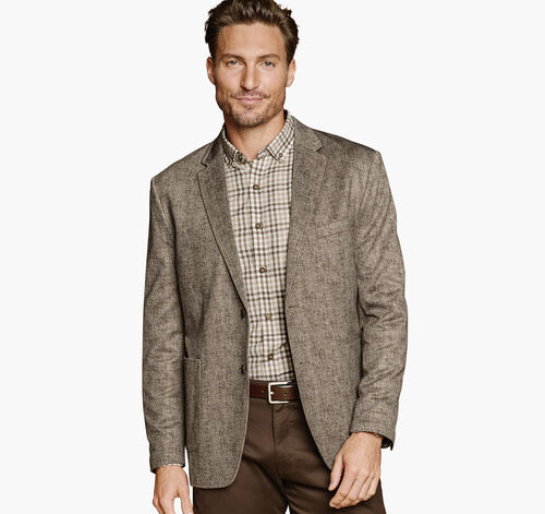 XC Flex® Knit Blazer - Tan Herringbone