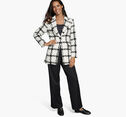 Large Houndstooth Tweed Blazer image number null