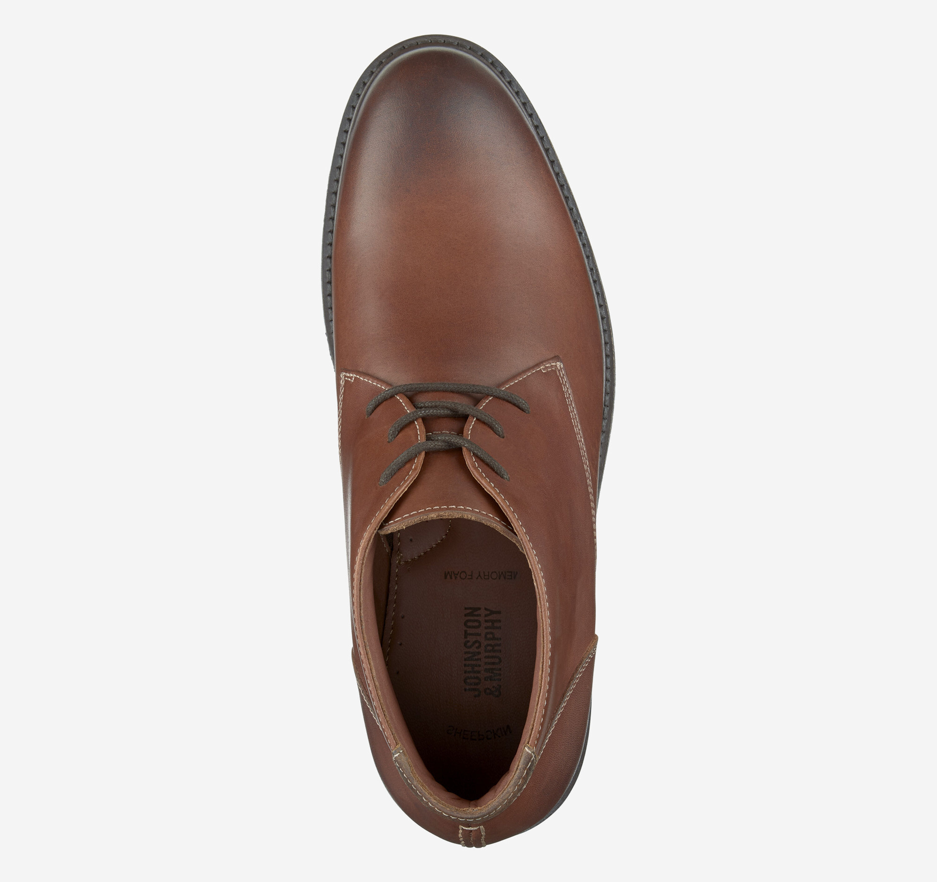 Johnston & Murphy Copeland Chukka Boots Men\'s Size 9.5 Brown Oiled Leather Lace‎ Johnston & Murphy Men main image 2