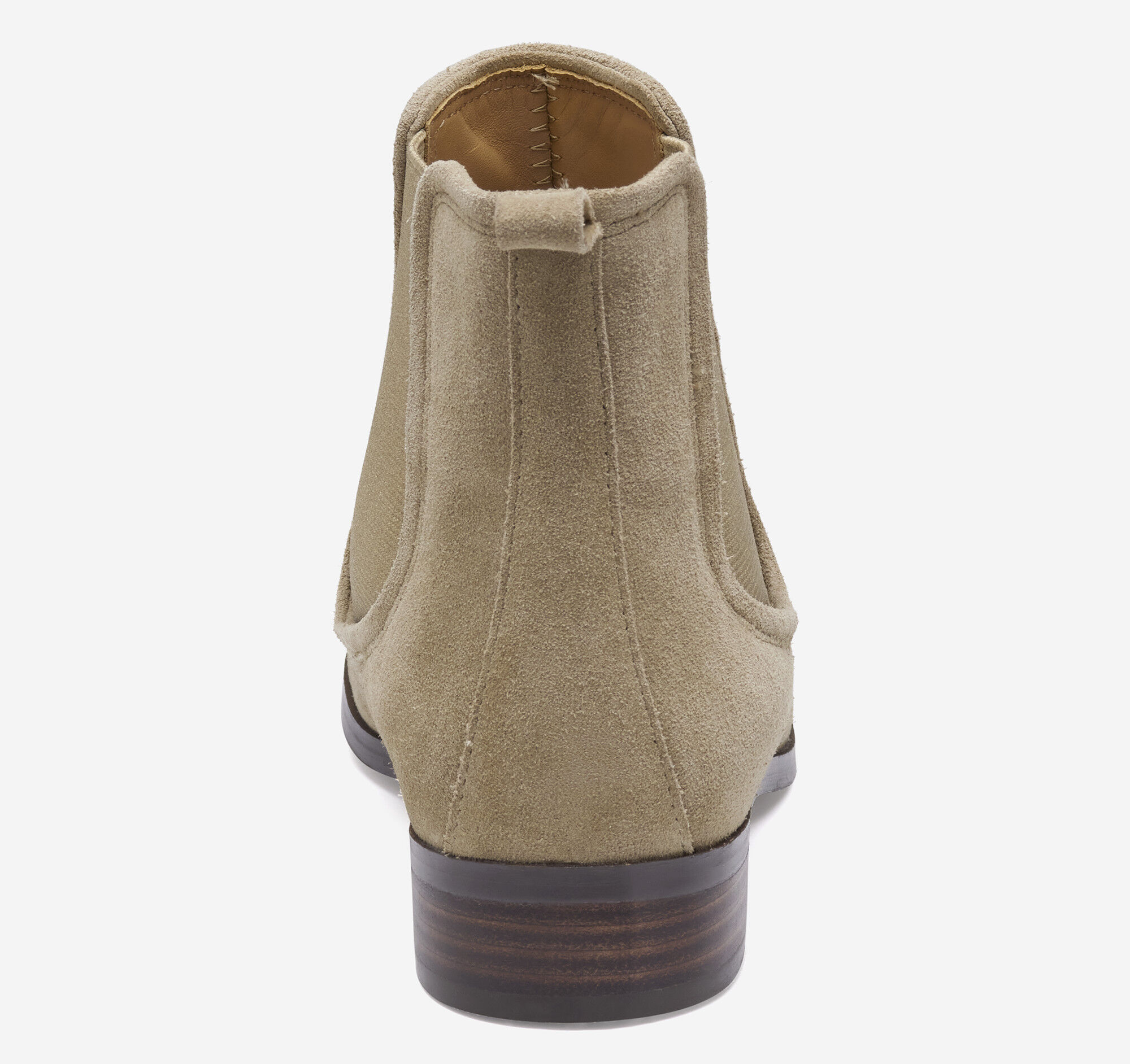 Women's Tinsley Chelsea Bootie in Taupe Suede | Johnston & Murphy