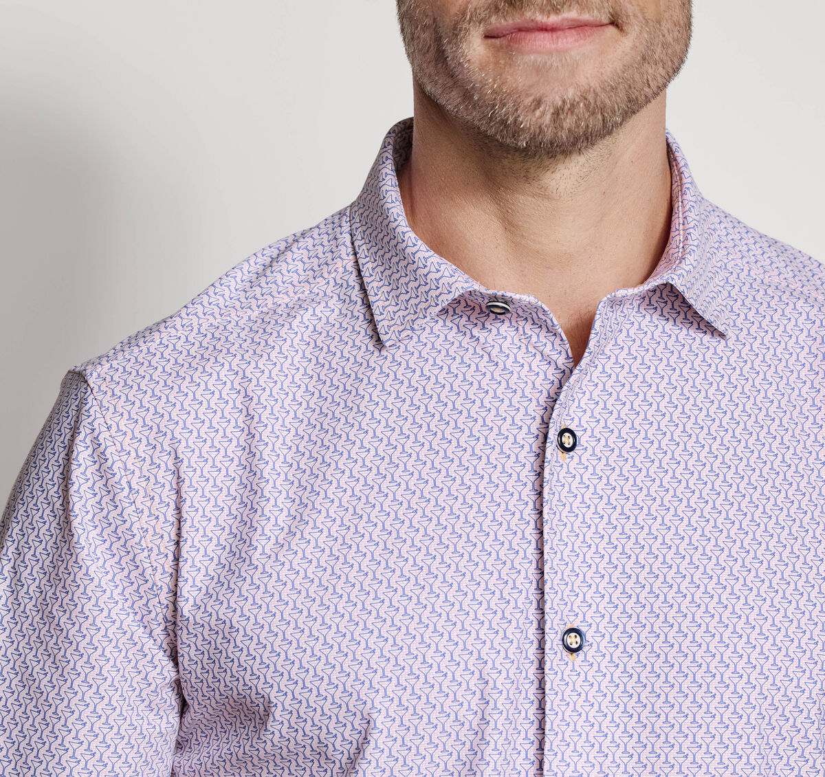 XC+&trade; Motion Short-Sleeve Print Knit Shirt image number null