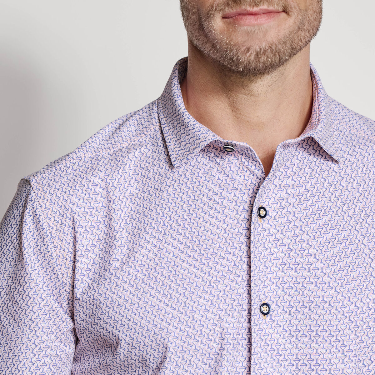 XC+&trade; Motion Short-Sleeve Print Knit Shirt image number null