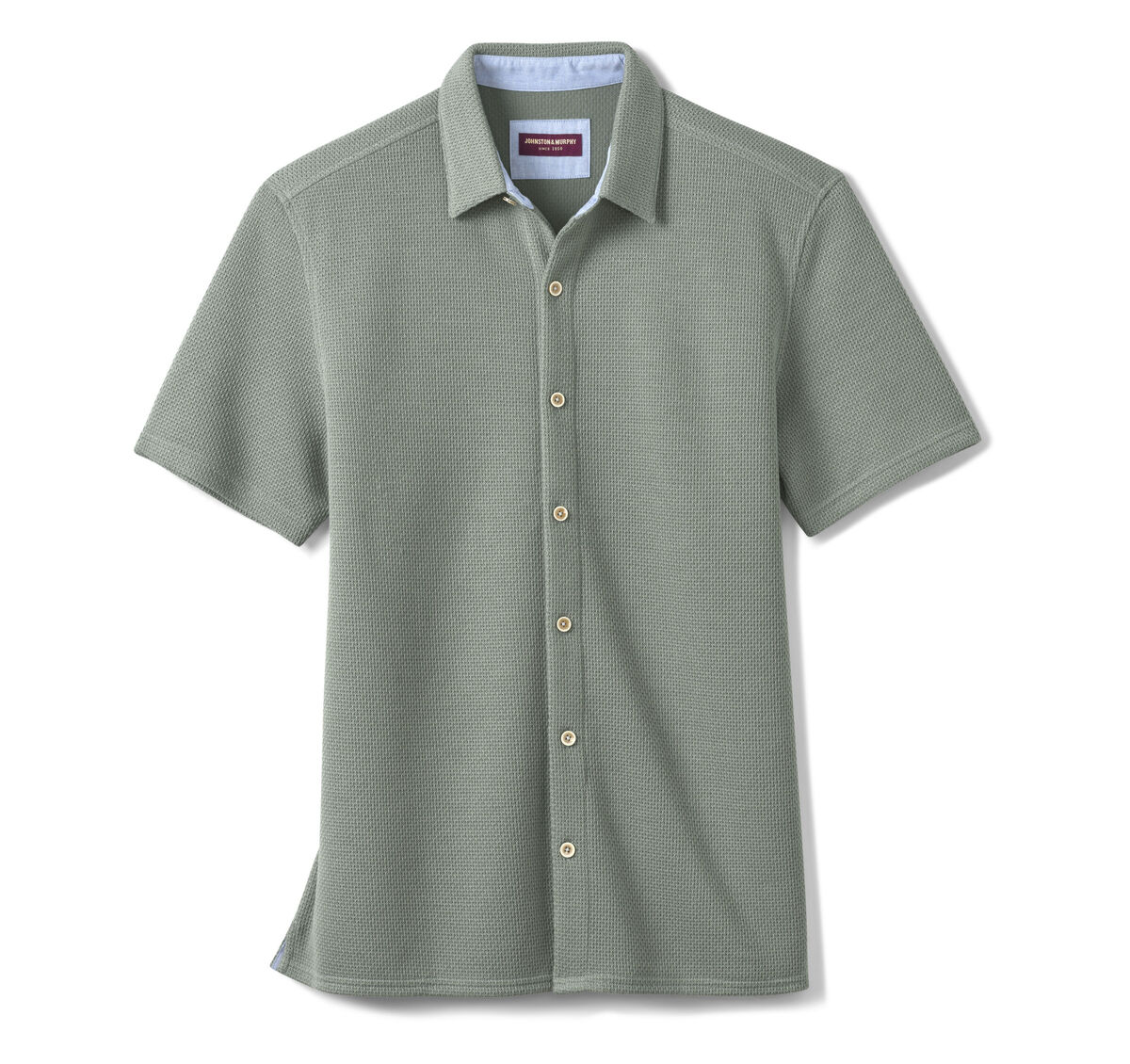 Linden Textured Short-Sleeve Shirt image number null