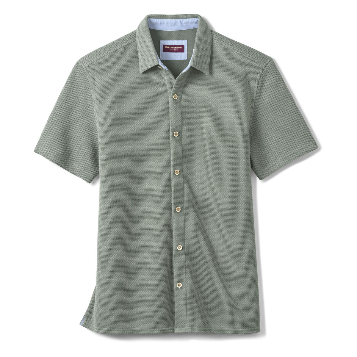 Linden Textured Short-Sleeve Shirt image number null