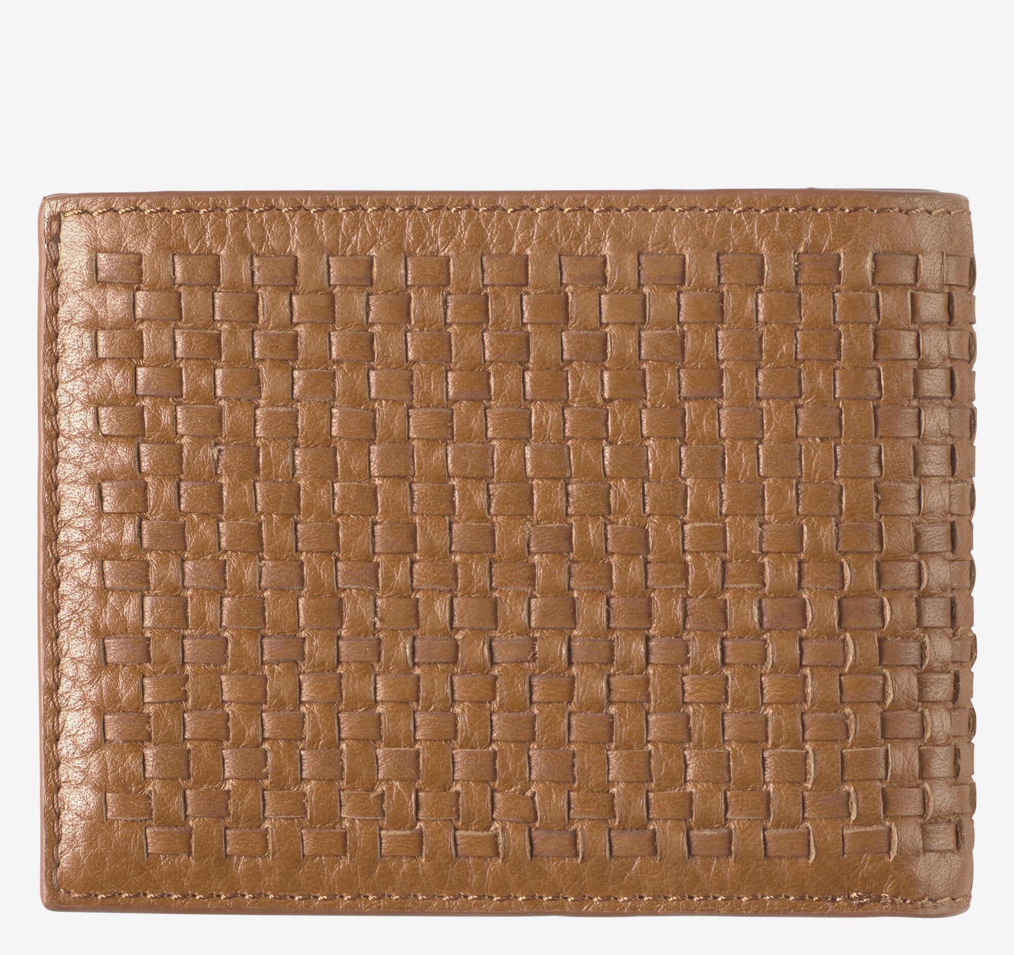 Men's Kingston Woven Billfold in Brown | Johnston & Murphy