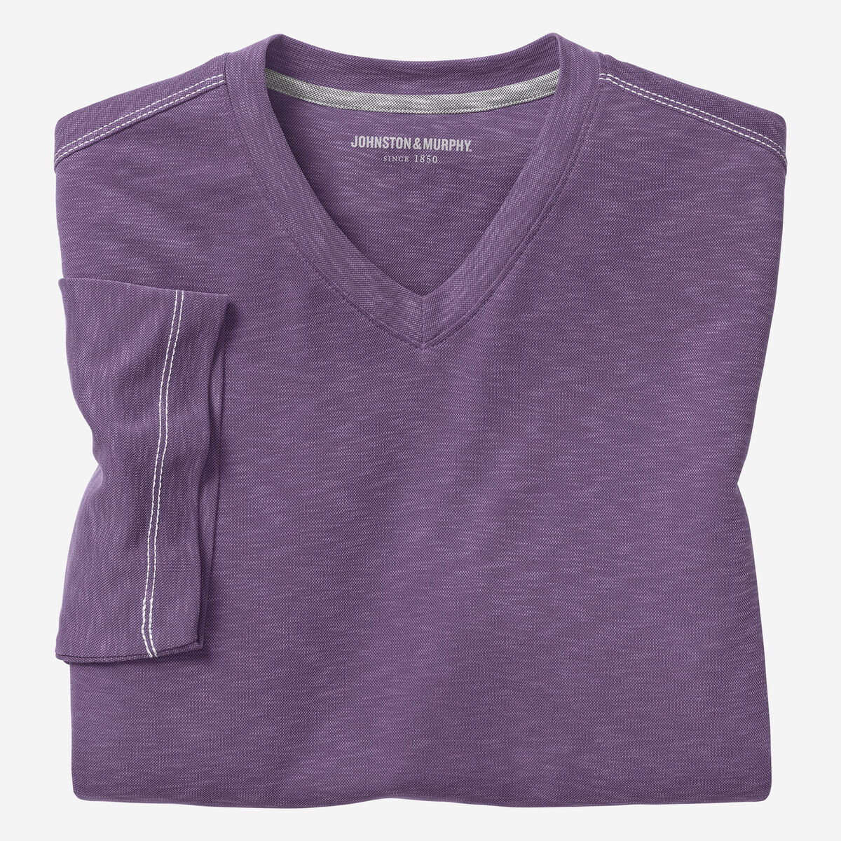 Vintage Slub V-Neck Tee image number null