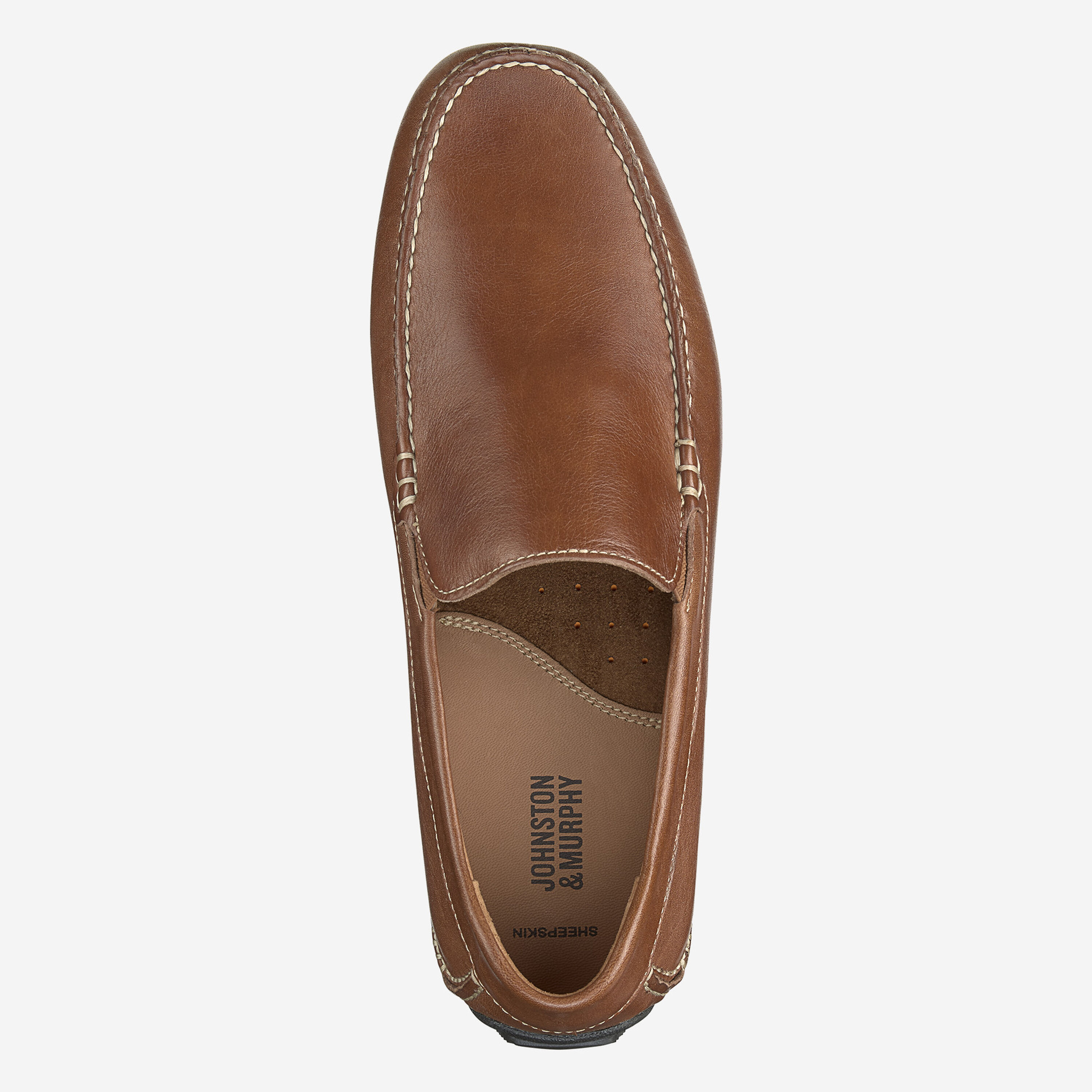 Johnston & Murphy Beautiful Tan Genuine Sheepskin Leather Slip-On Loafers. Amazon.com | Johnston & Murphy Womens Gracelyn Venetian  main image 3