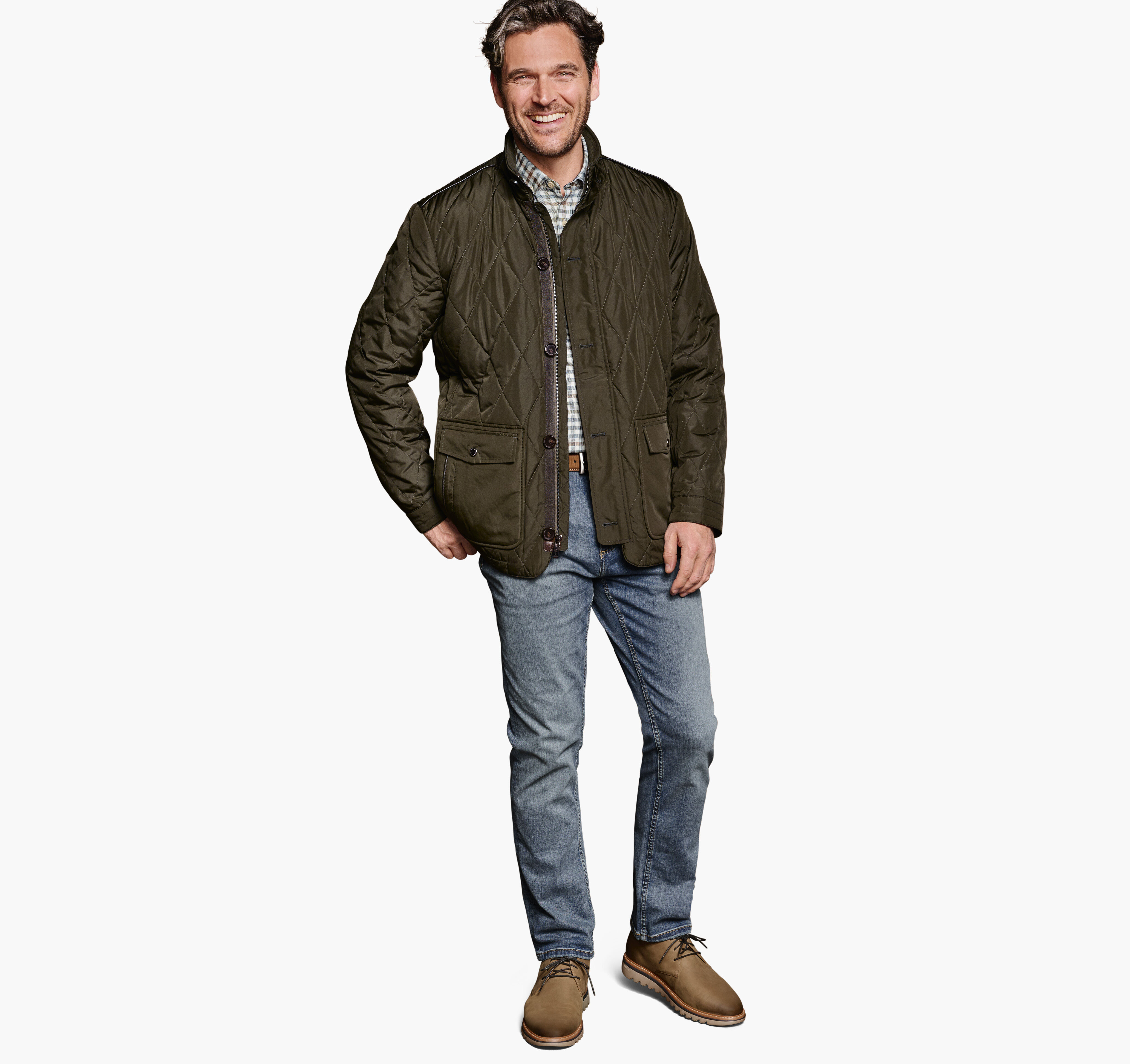 Men's Diamond Quilt Jacket | Johnston & Murphy
