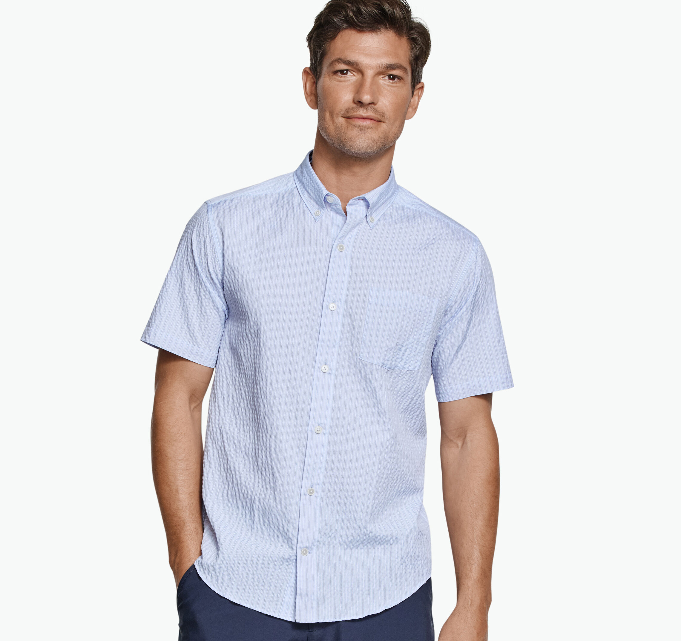 Leland Seersucker Short-Sleeve Shirt