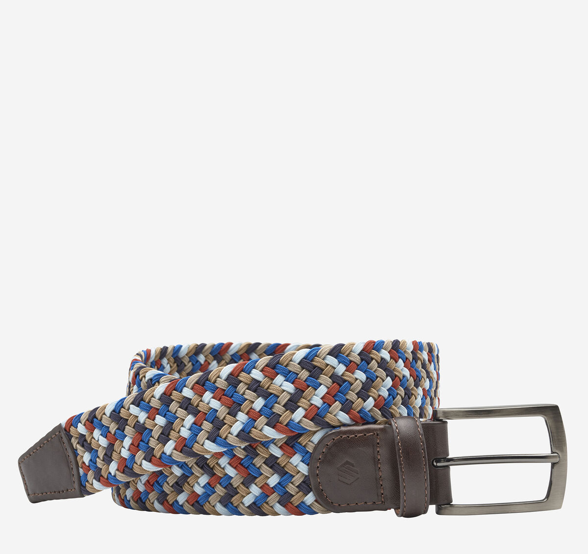 Woven Stretch-Knit Belt image number null