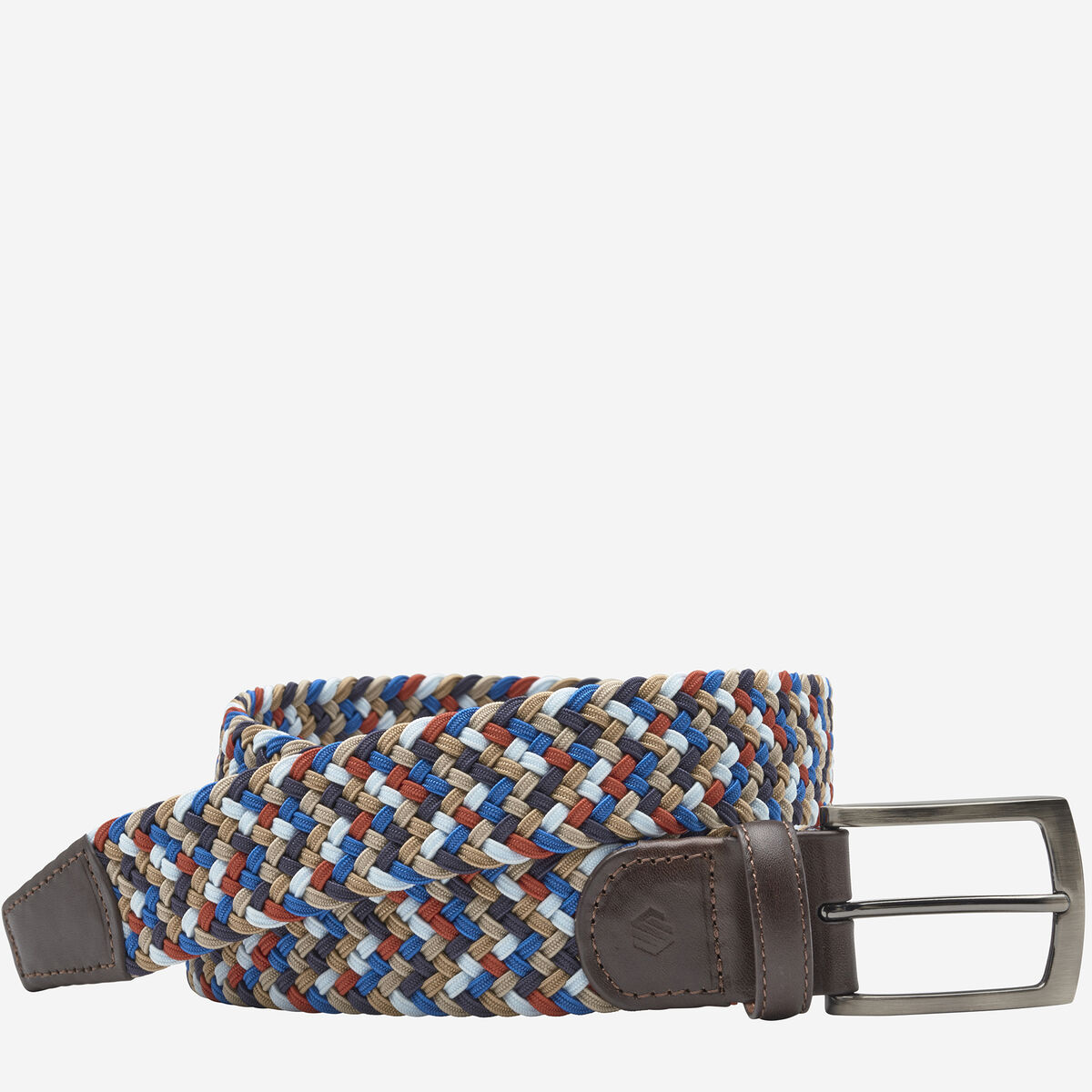Woven Stretch-Knit Belt image number null