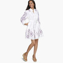 Game Day Button-Front Eyelet Dress image number null