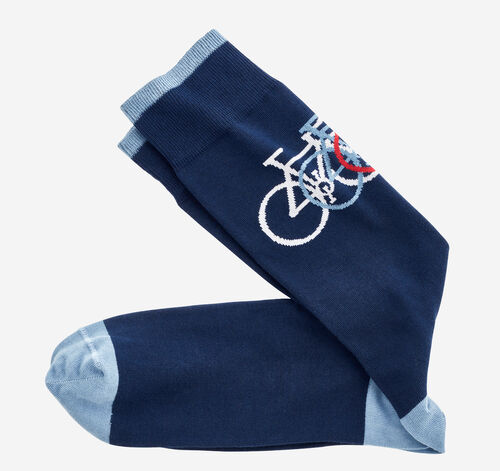 Novelty Socks - Navy Bicycle