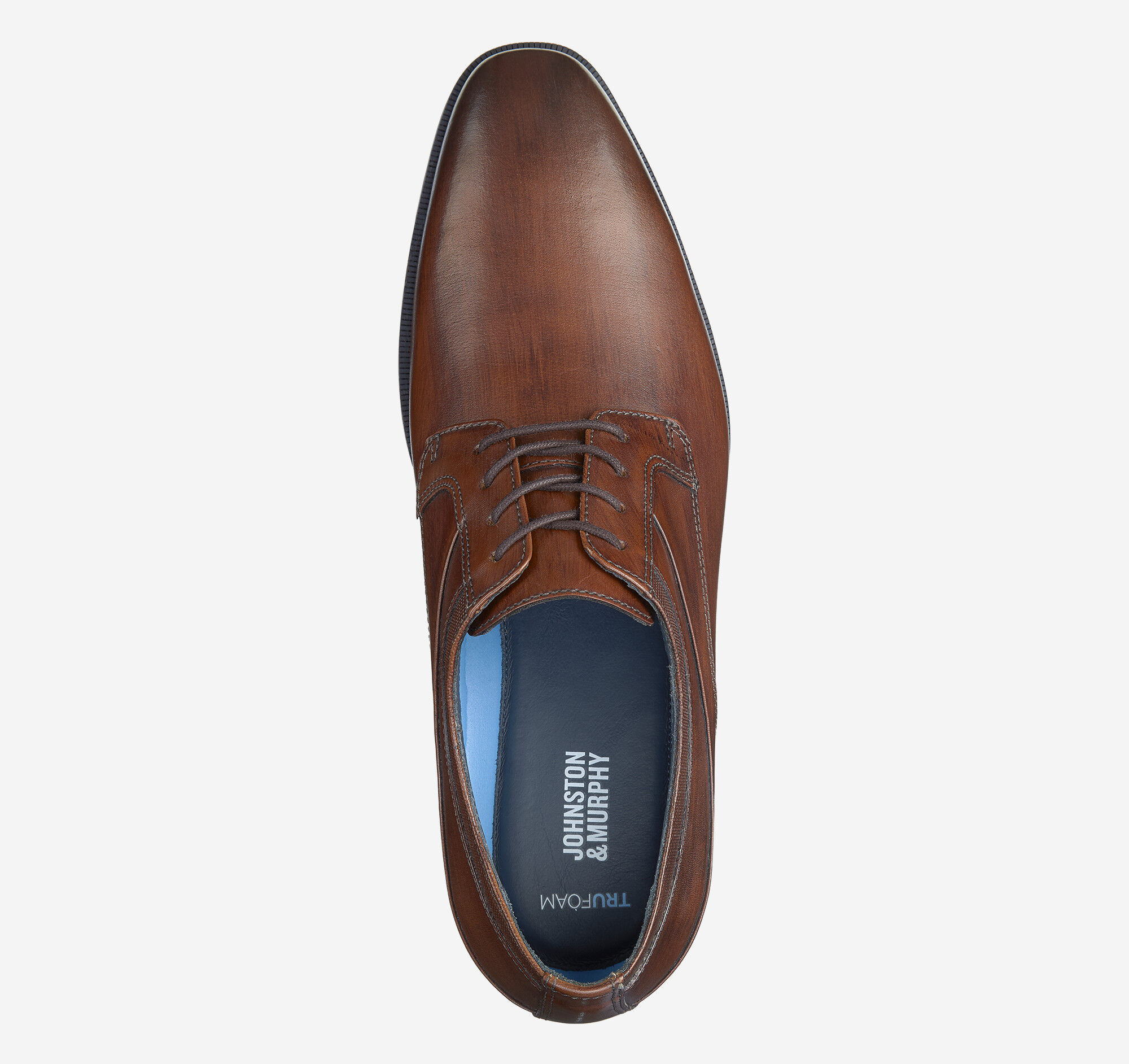 Men's Gibbons Plain Toe in Mahogany Full Grain | Johnston & Murphy