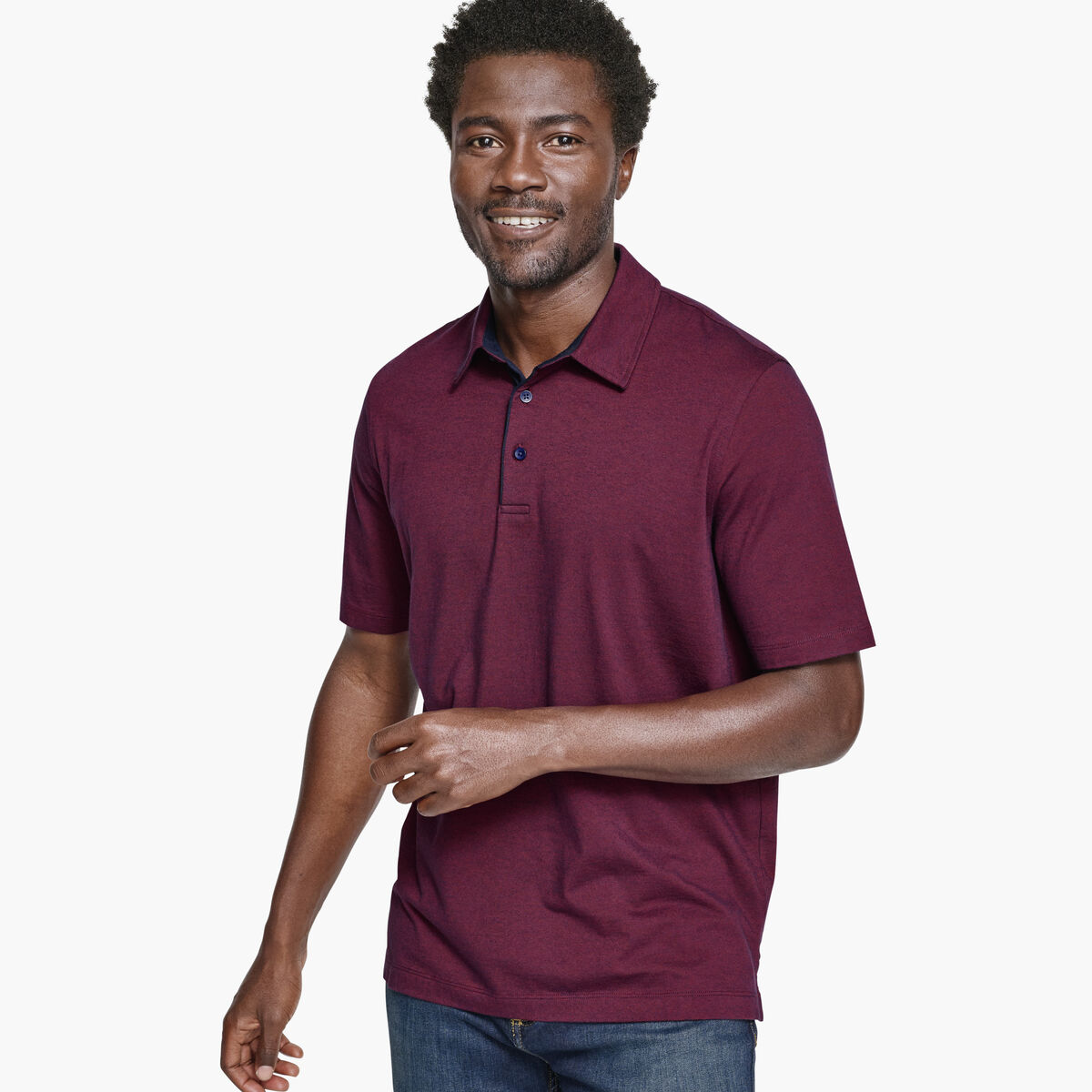 Fine Stripe Polo image number null