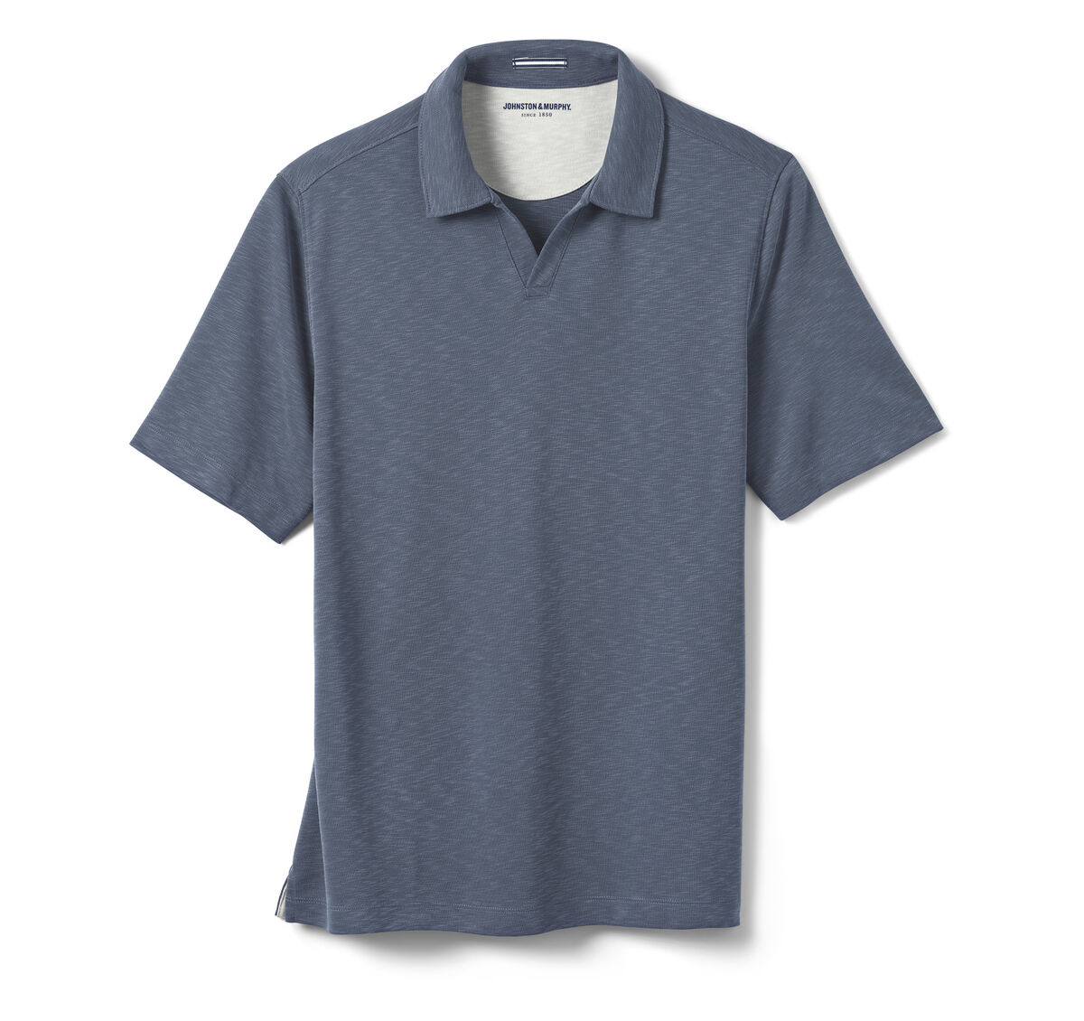 Vintage Slub V-Neck Polo image number null