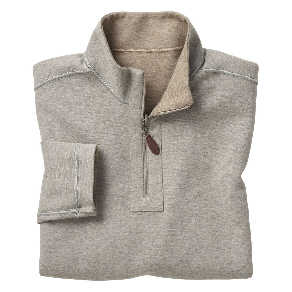 Reversible Solid Quarter-Zip image number null