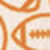 Game Day XC+&trade; Long-Sleeve Football Print Shirt - Orange