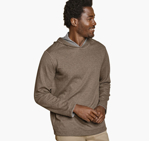 Icon Reversible Hooded Pullover - Oatmeal/Light Gray