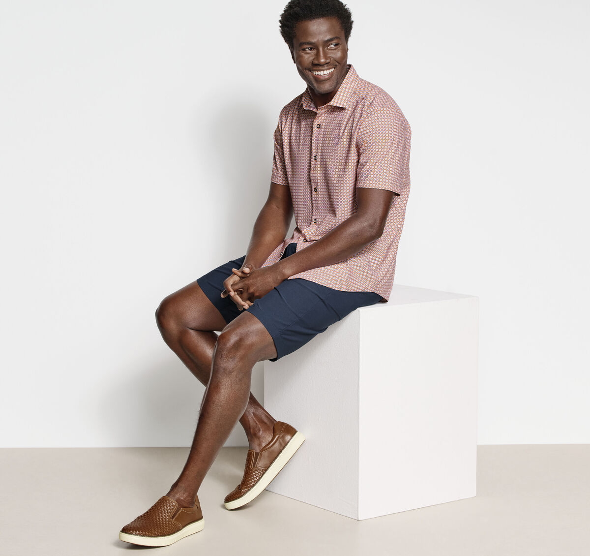 XC+&trade; Motion Short-Sleeve Print Knit Shirt image number null