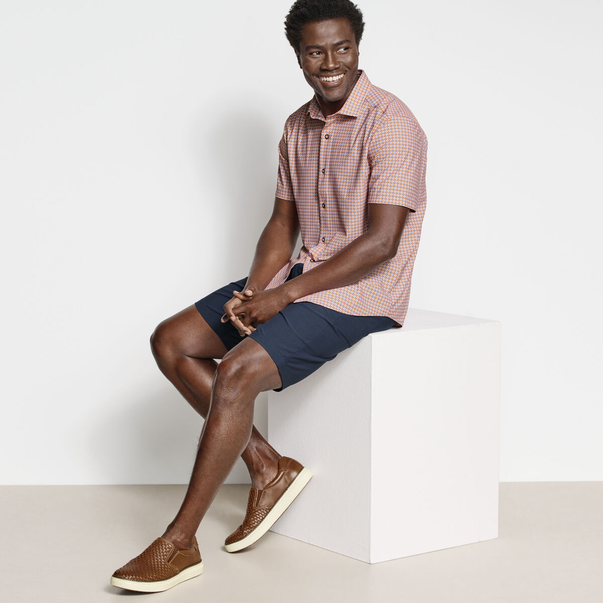 XC+&trade; Motion Short-Sleeve Print Knit Shirt image number null