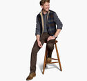 Plaid Sherpa-Lined Vest image number null