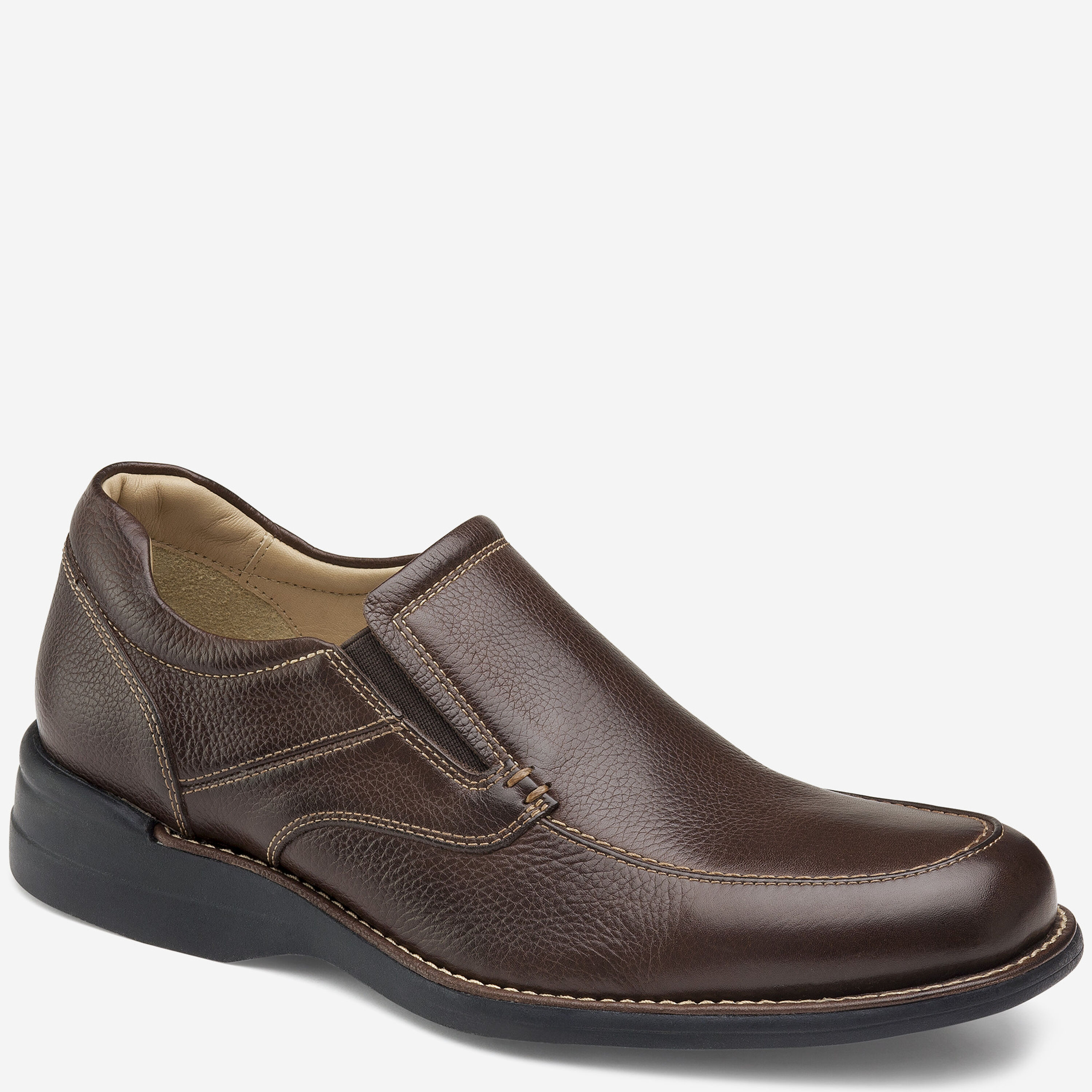 Brown Leather 11.5 Johnson Murphy Mens Shoe. Johnston & Murphy Upton Plain Toe Shoe – Ticknors Men main image 4