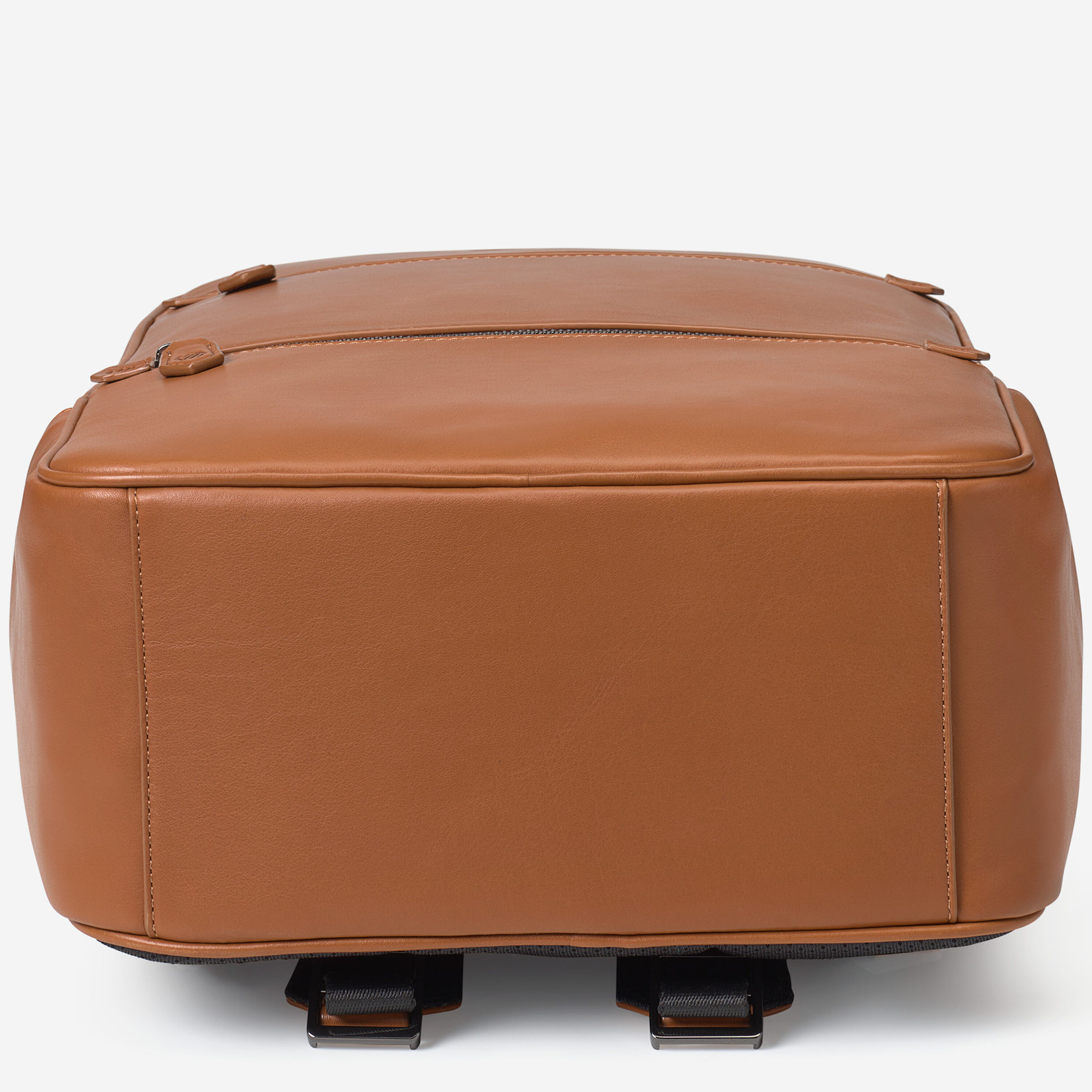 Richmond Textured Synthetic Leather Backpack - NWT Richmond Multipocket Backpack in Atomic Orange – ORI London main image 2