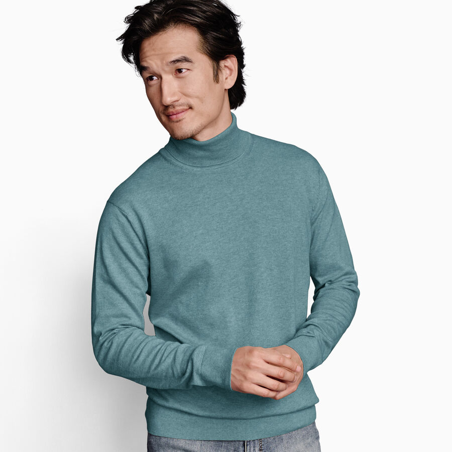 Men's Turtleneck Sweater in Teal Johnston Murphy