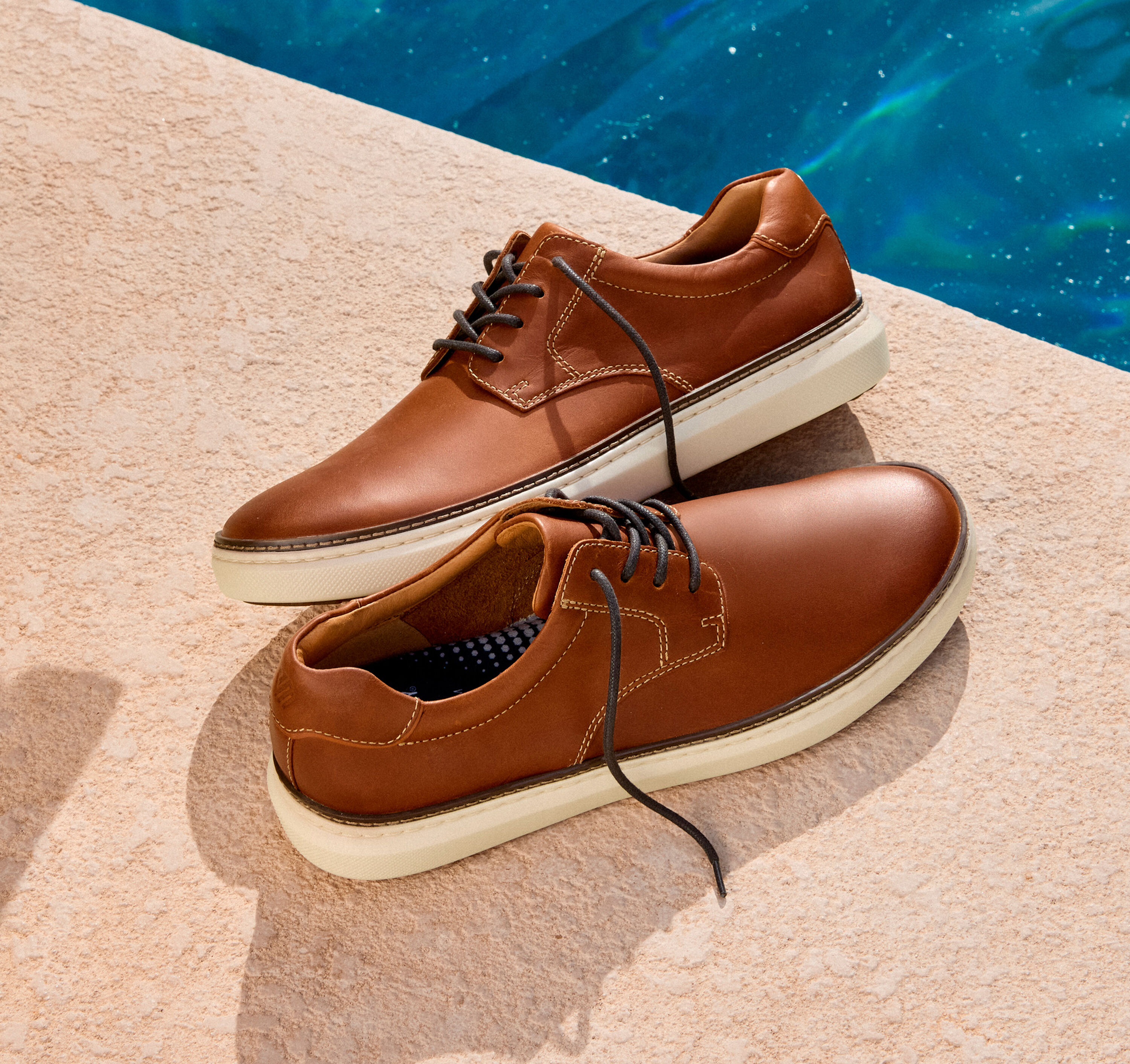Johnston & Murphy McGuffey 2 Plain Toe - Tan Full Grain - 7 Johnston & Murphy McGuffey 2 Plain Toe - Tan Full Grain - 7