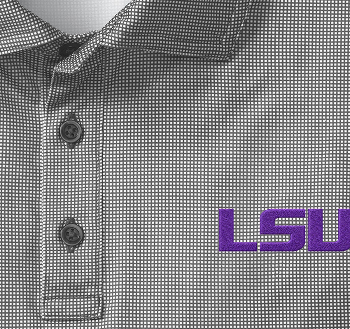 Collegiate XC+&trade; Gingham Polo image number null