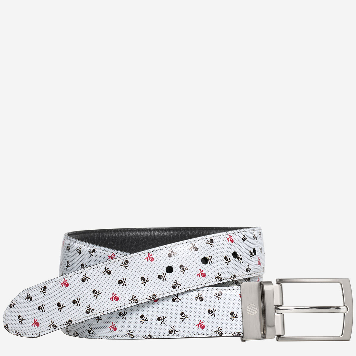 Reversible Printed Leather Belt image number null