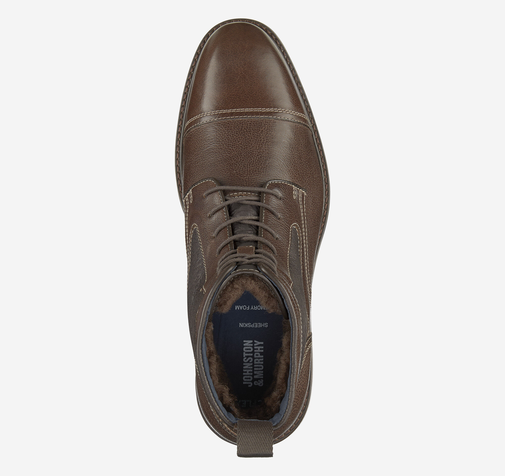 Men's XC Flex® Raleigh Cap Toe Shearling Boot | Johnston & Murphy
