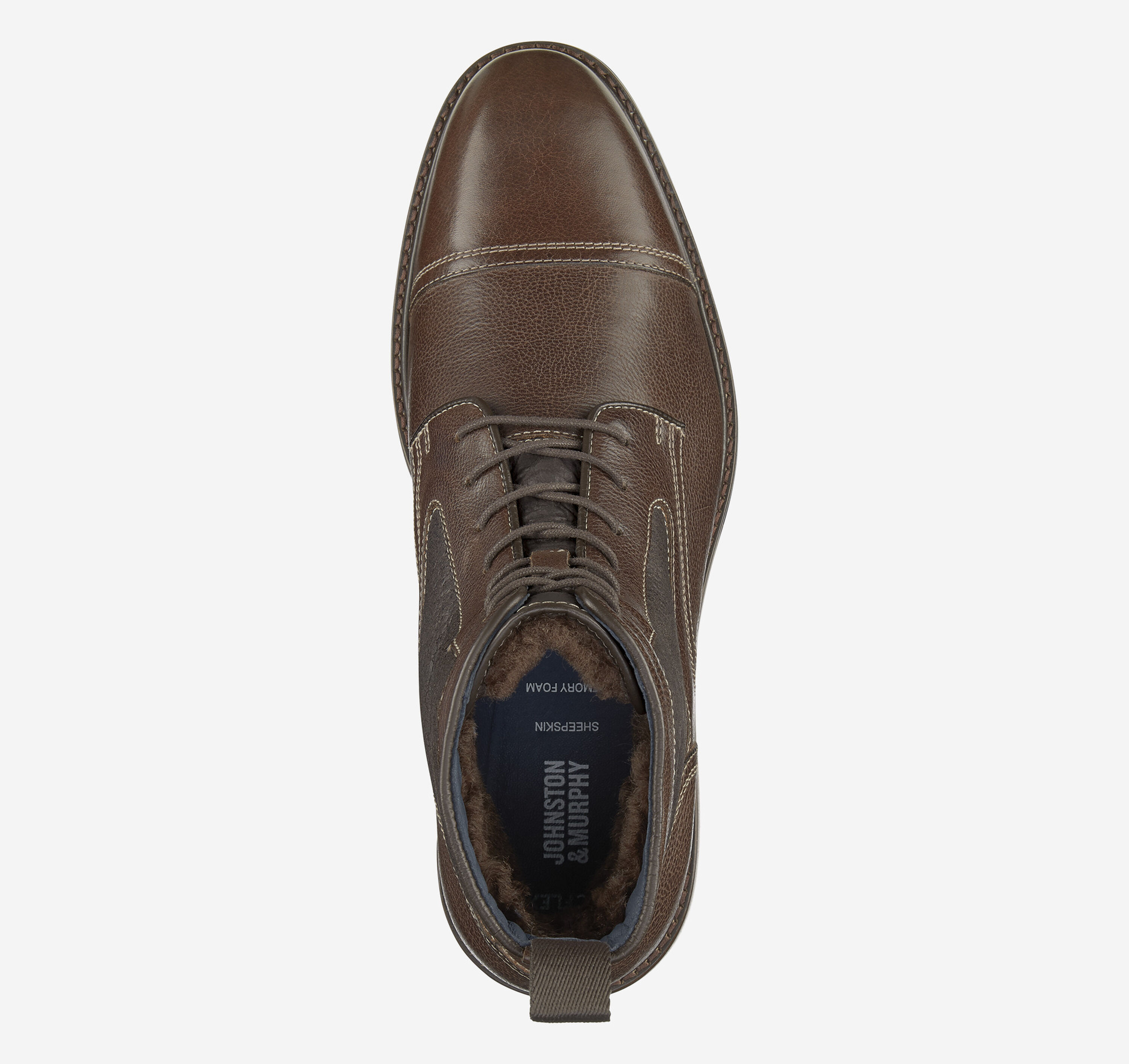 Johnston & Murphy Men\'s Boots | Size 9 | Tan Leather XC Flex Brogue Cap Toe Amazon.com | Johnston & Murphy XC Flex Raleigh Cap Toe Zip  main image 2