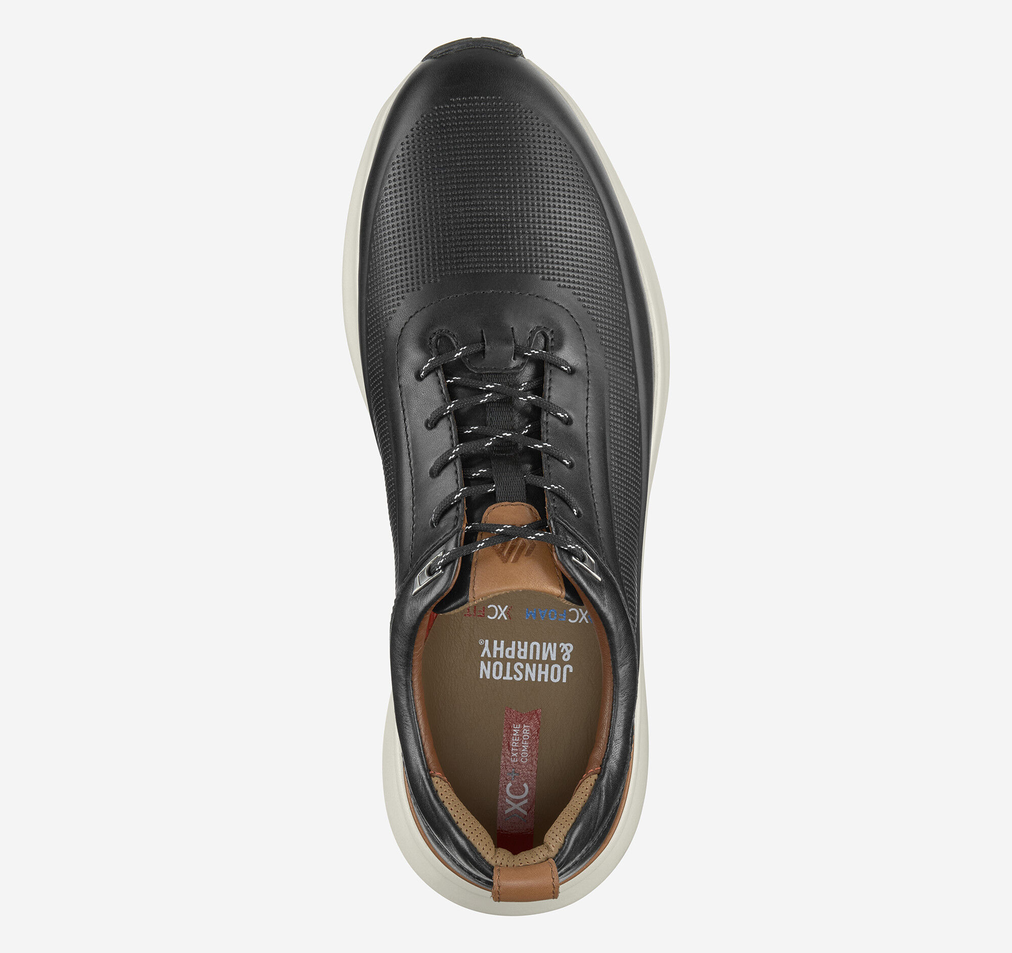 Men's XC+™ Declan U-Throat in Black Waterproof Full Grain Leather