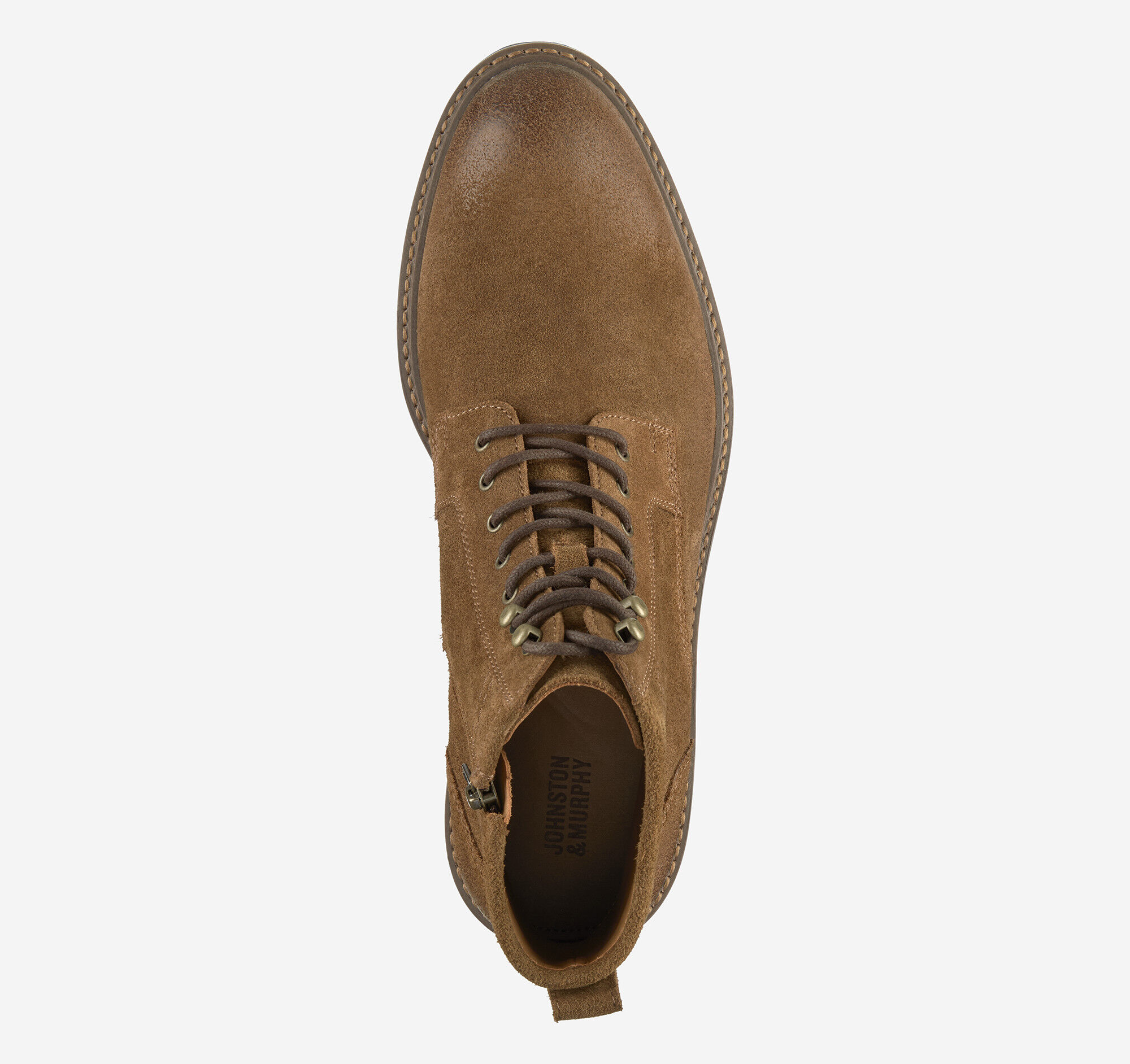 Men's Barrett Plain Toe Boot in Snuff Oiled Suede | Johnston & Murphy