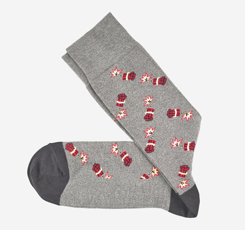 Novelty Socks - Gray Firecracker